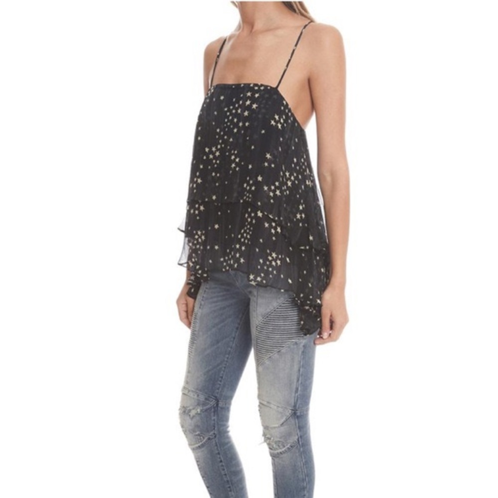 LoveShackFancy Star Print Tank Open Back